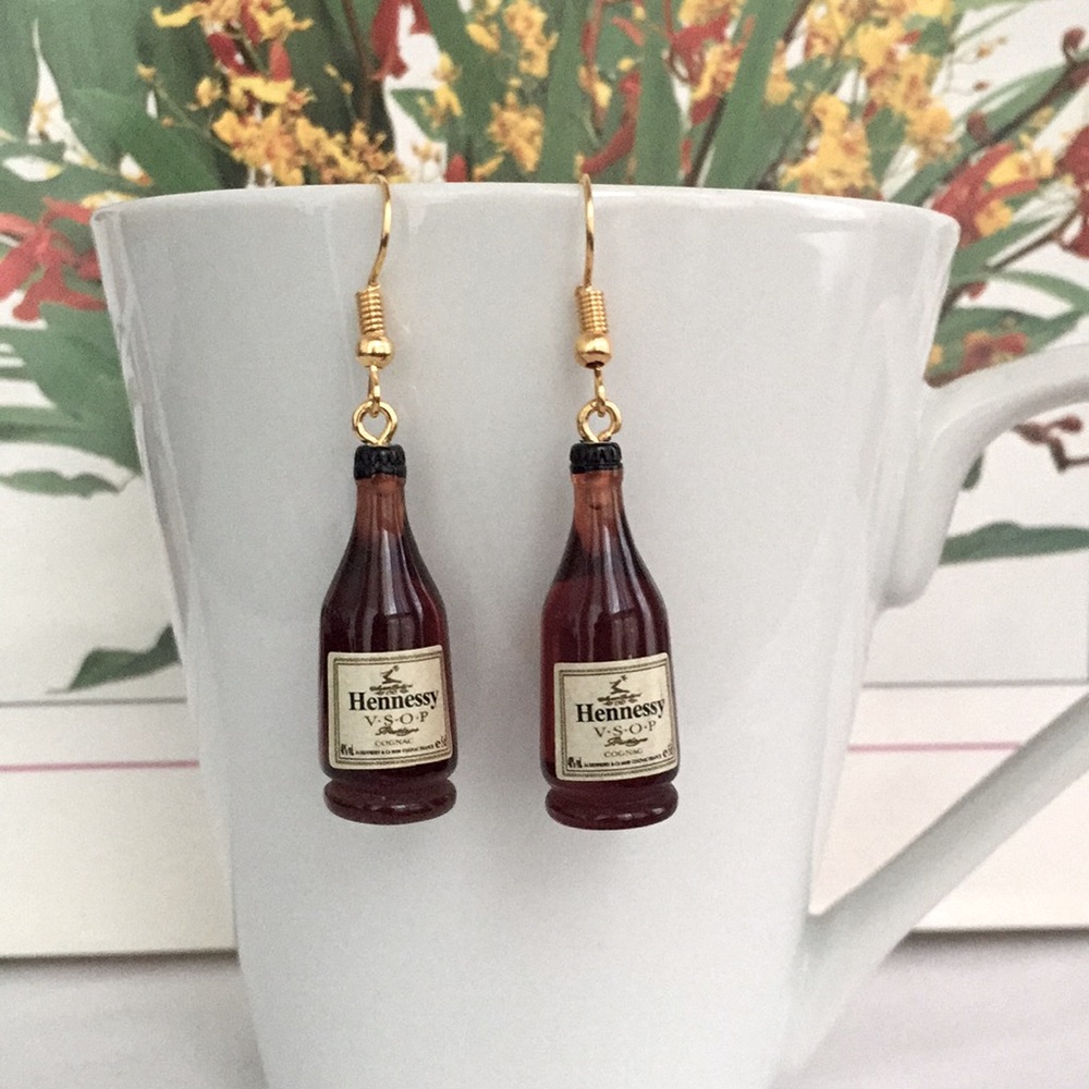 🍏50% OFF/3+...Hennessy Bottles Earrings